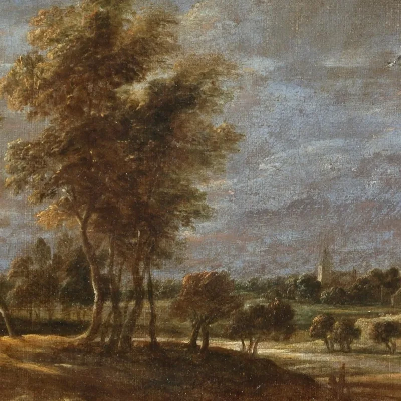 Paesaggio Al Tramonto Con Un Pastore E Il Suo Gregge David Teniers The Younger