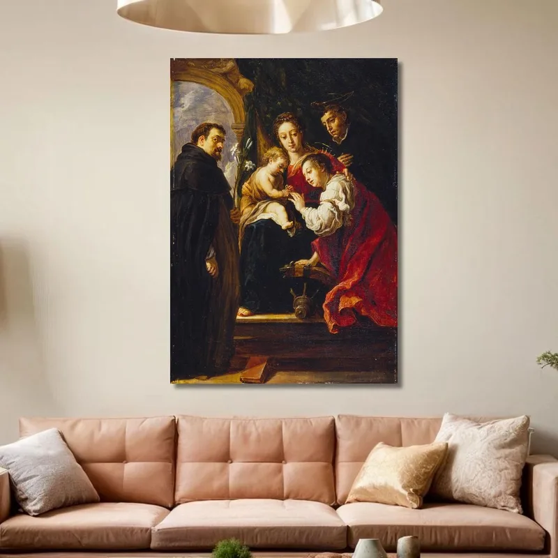 The Mystic Marriage Of Saint Catherine  After Fetti David Teniers The Younger