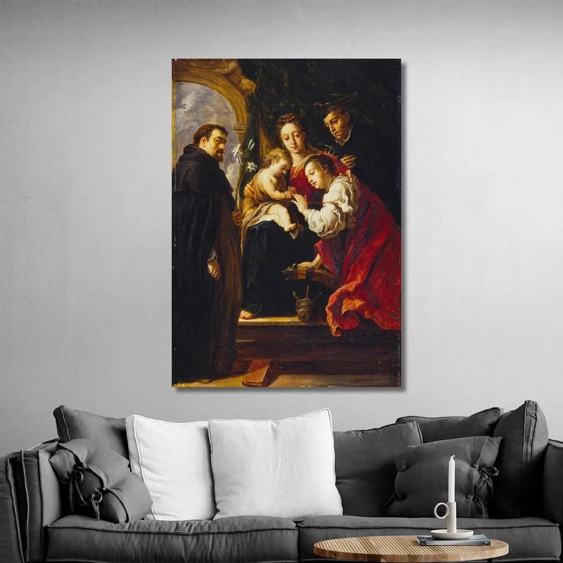 The Mystic Marriage Of Saint Catherine  After Fetti David Teniers The Younger