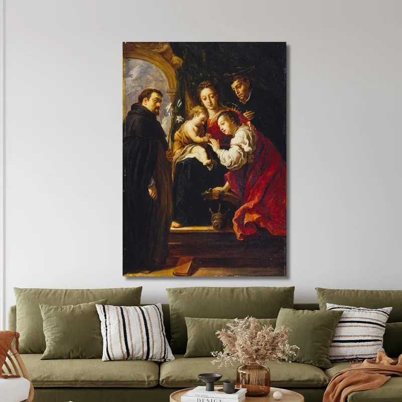 The Mystic Marriage Of Saint Catherine  After Fetti David Teniers The Younger