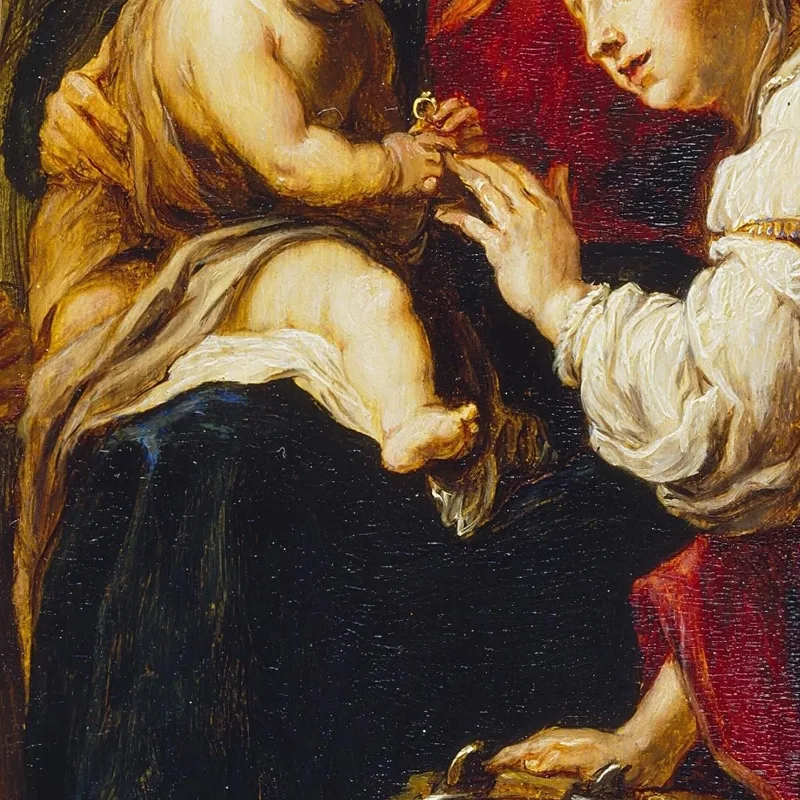 The Mystic Marriage Of Saint Catherine  After Fetti David Teniers The Younger