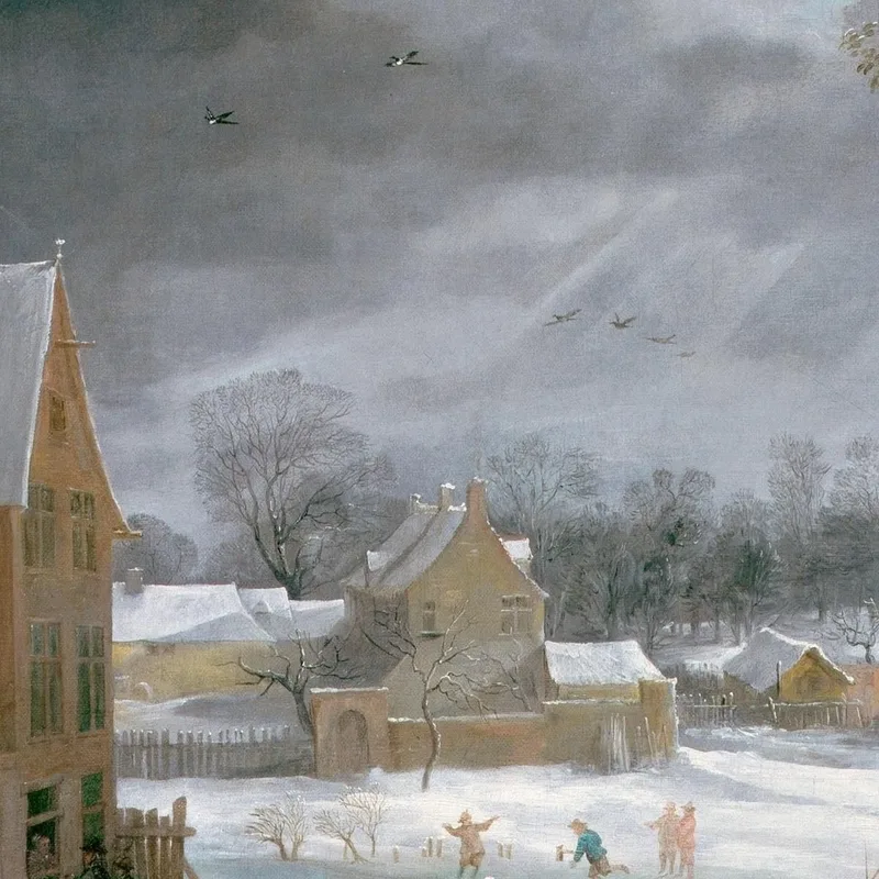 Scène D'Hiver Avec Un Homme Tuant Un Cochon David Teniers The Younger