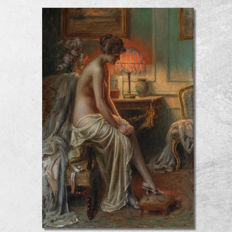 Una Signora Nel Boudoir Delphin Enjolras quadro stampa su tela
