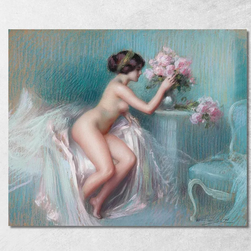 Disposizione Dei Fiori Estivi Delphin Enjolras quadro stampa su tela