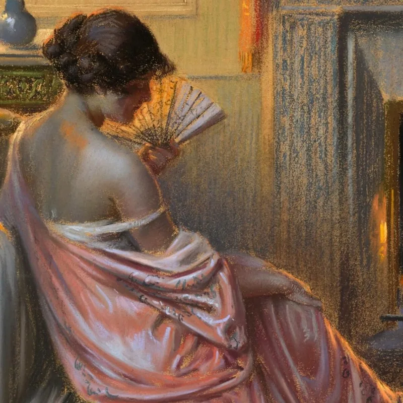 Mujer Con L--Fan Delphin Enjolras