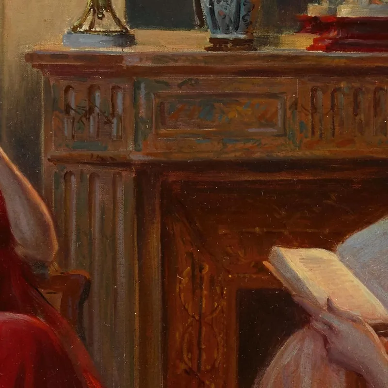 Nella Sala Di Lettura Delphin Enjolras