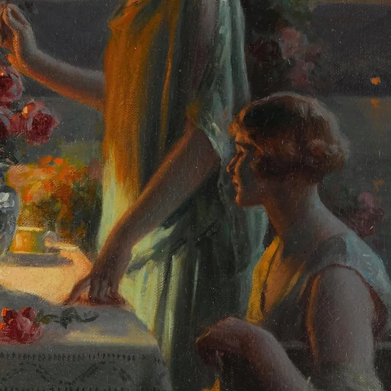 Mujeres Jóvenes Junto Al Lago Delphin Enjolras