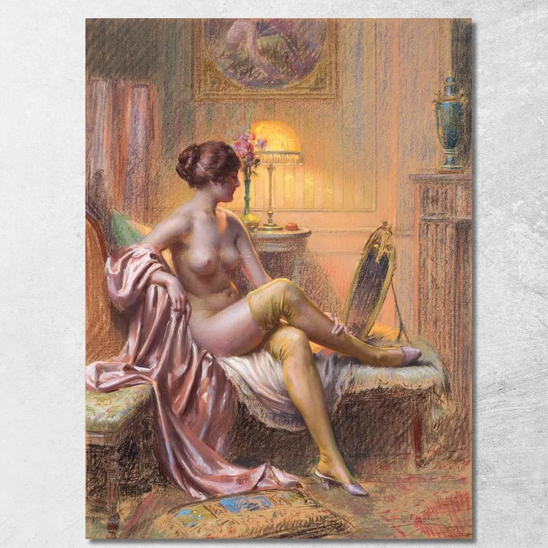 Toilette Dalla Lampada Delphin Enjolras quadro stampa su tela