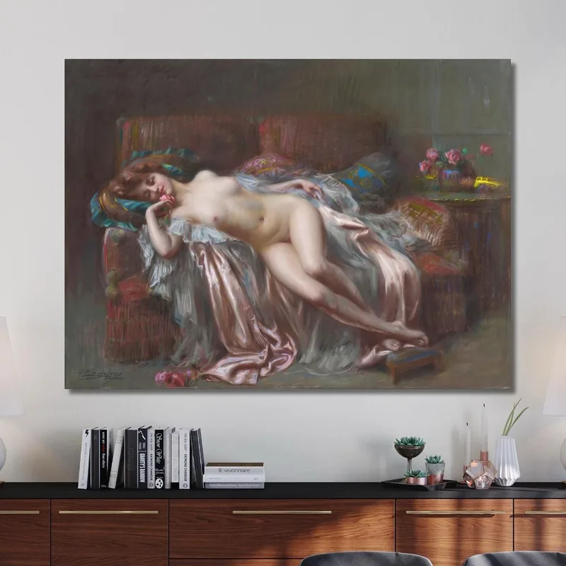 Desnudo Acostado En La Rosa Delphin Enjolras