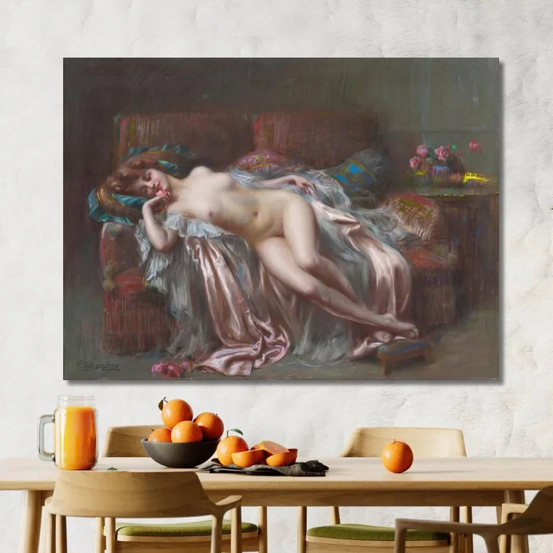 Desnudo Acostado En La Rosa Delphin Enjolras