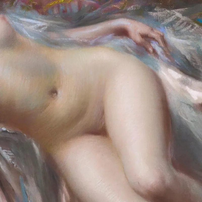 Desnudo Acostado En La Rosa Delphin Enjolras