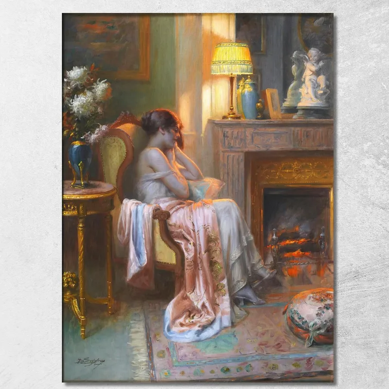 Pensativo Delphin Enjolras cuadro en lienzo