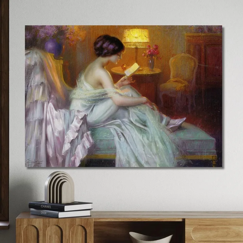Leyendo A La Luz De La Lámpara Delphin Enjolras