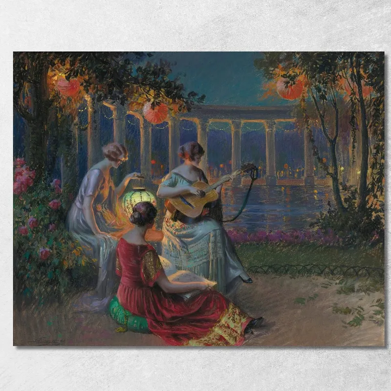 Noche De Fiesta Delphin Enjolras cuadro en lienzo