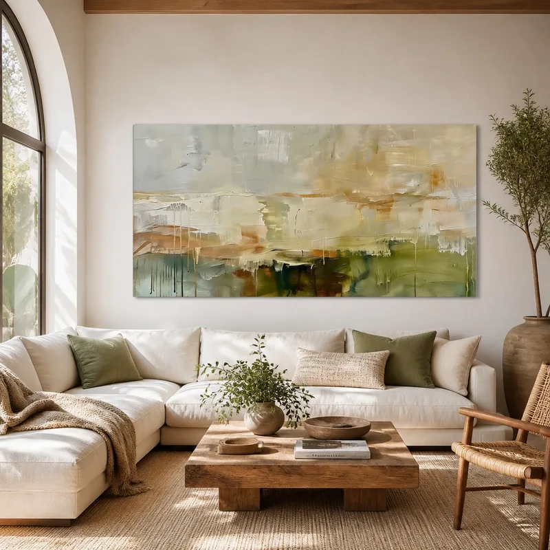 Canvas print abstract earthy horizon