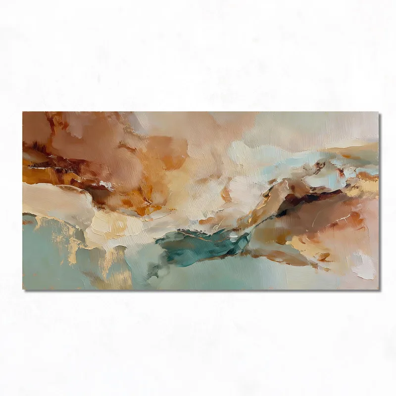Fine art print abstract earth tones harmony