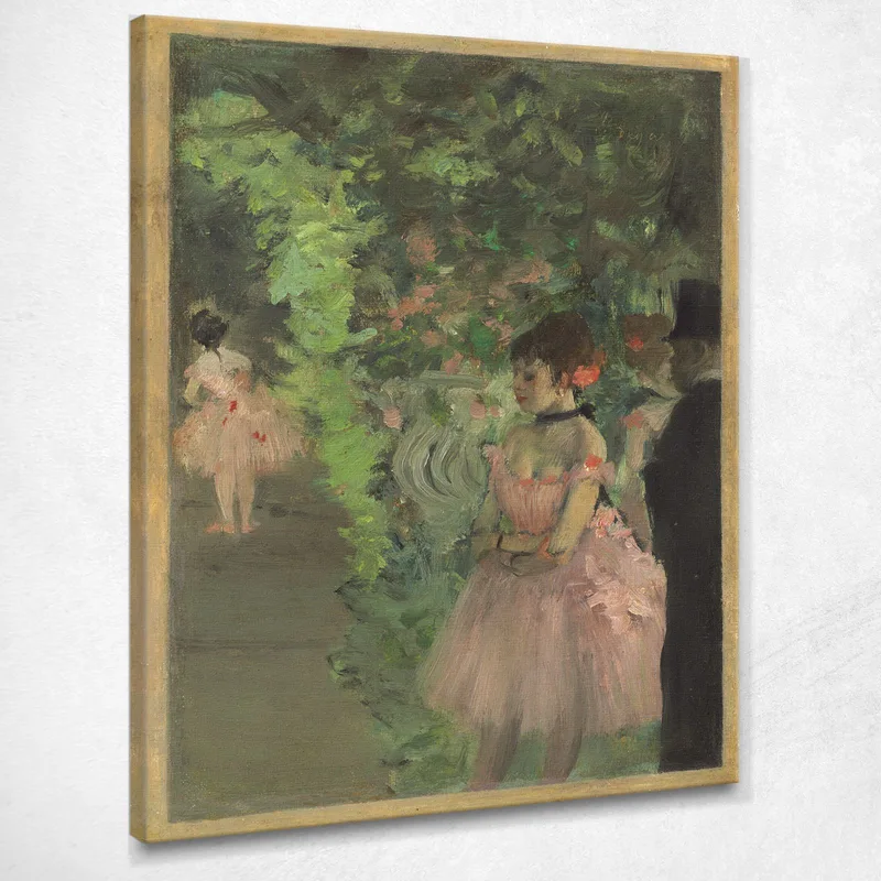 Dancers Behind The Scenes Edgar Degas canvas print