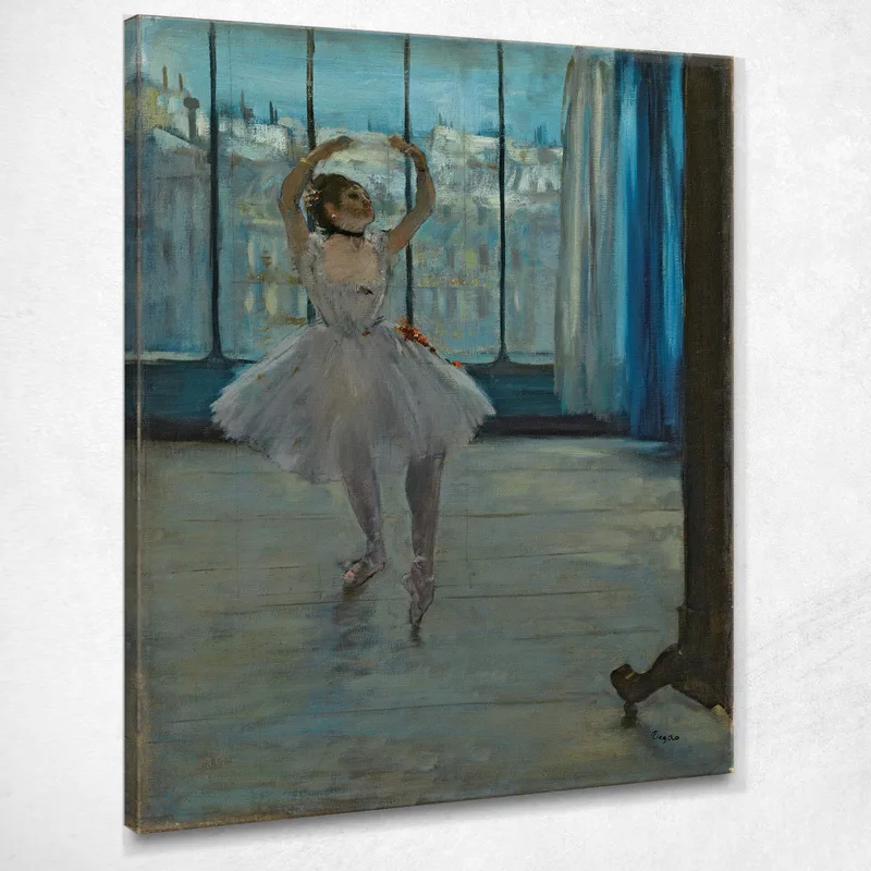 Ballerina Posing For A Photographer Ballerina In Front Of The Window Edgar Degas canvas print