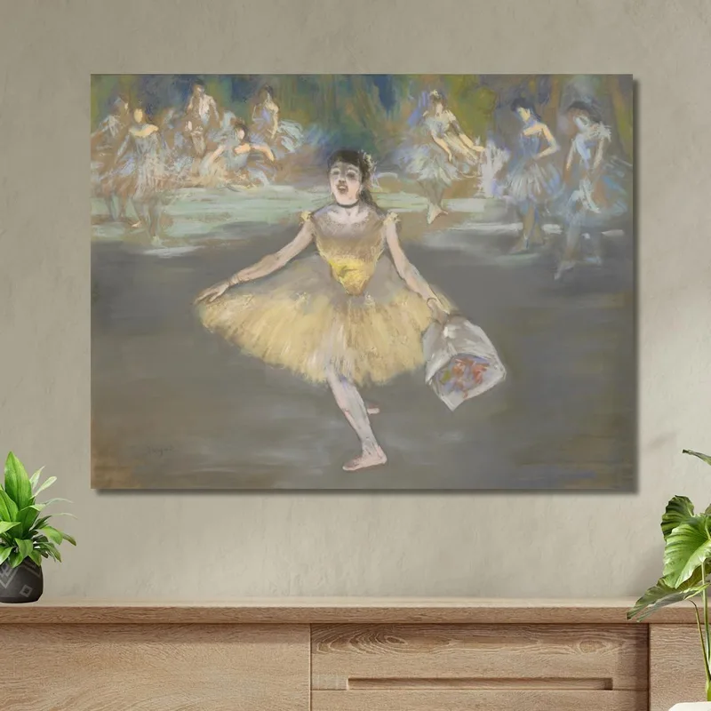 Ballerina Con Un Mazzo Di Fiori Edgar Degas