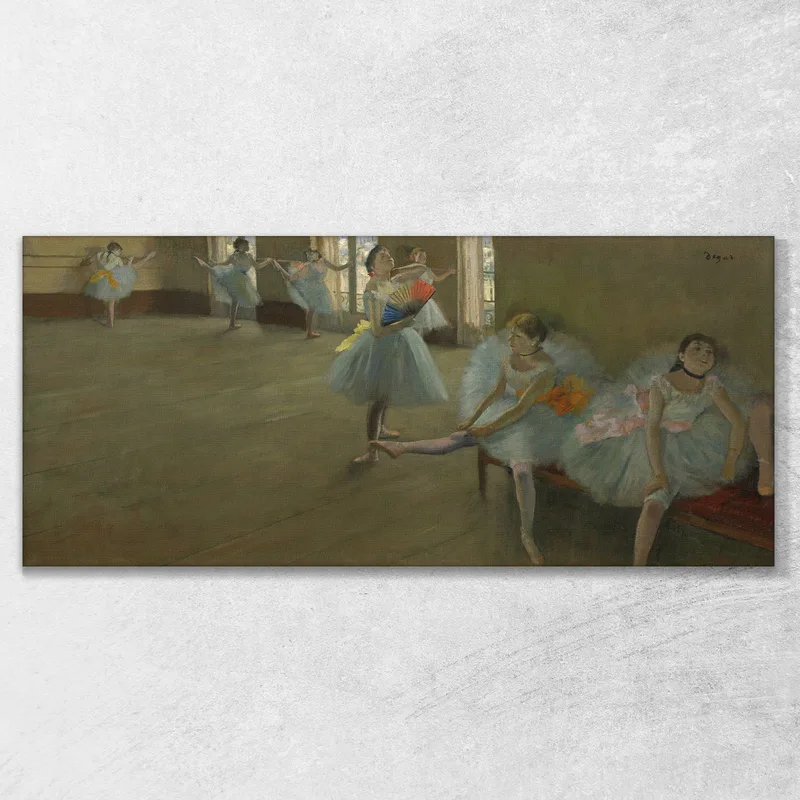 Dancers In Class Edgar Degas
