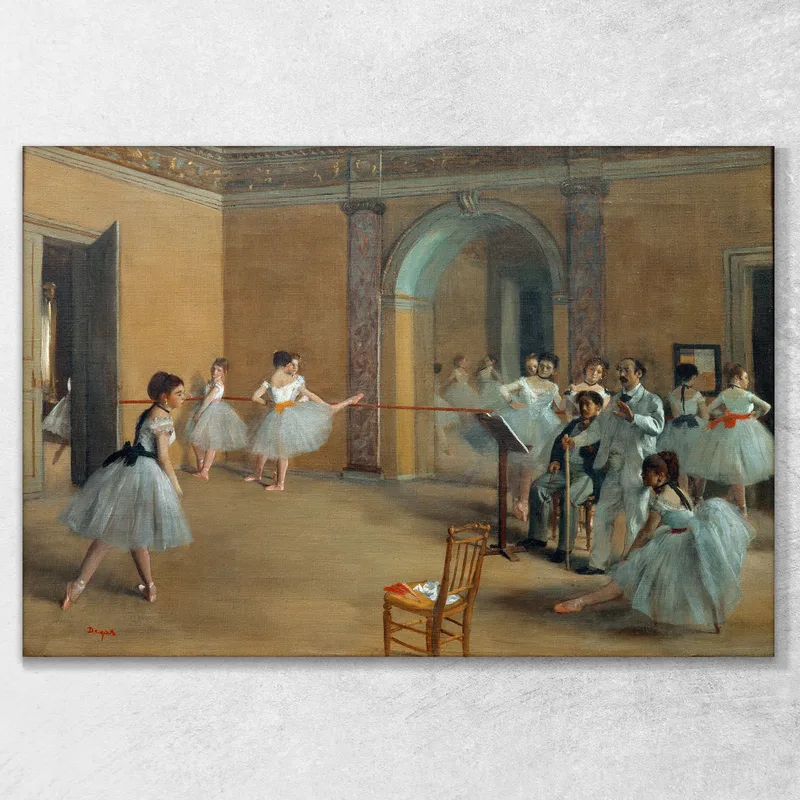 The Ballroom Foyer Of The Opera In Rue Le Peletier 1872 Edgar Degas