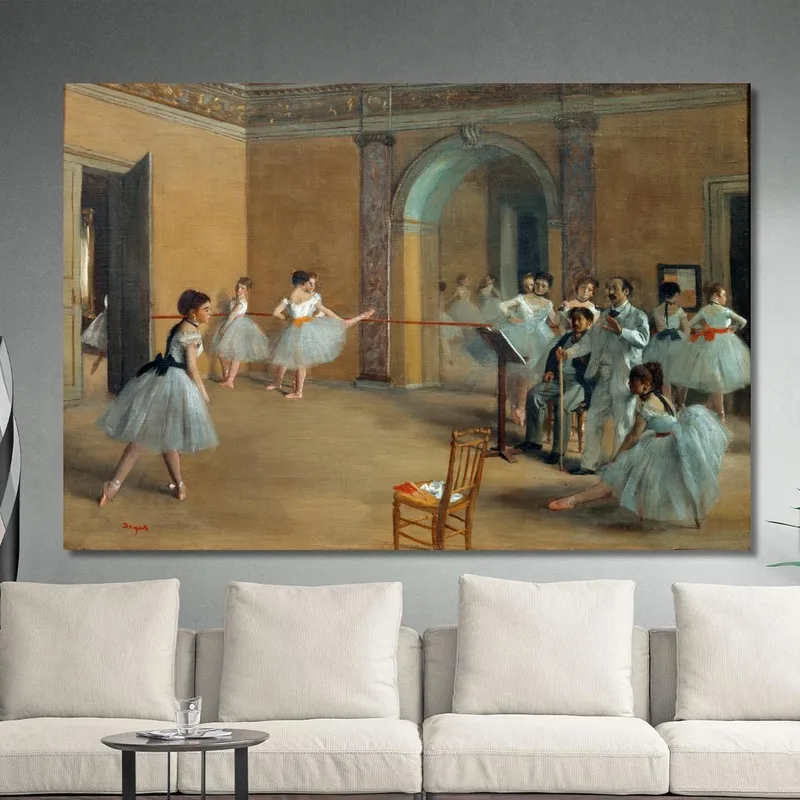 The Ballroom Foyer Of The Opera In Rue Le Peletier 1872 Edgar Degas