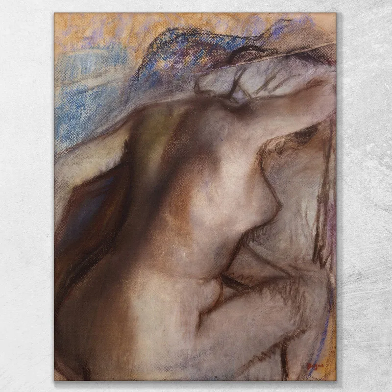 Después Del Baño La Mujer Se Seca. Edgar Degas