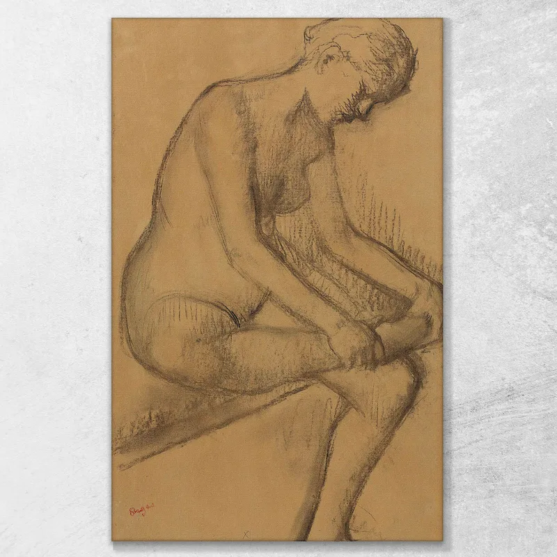 Después Del Baño Edgar Degas