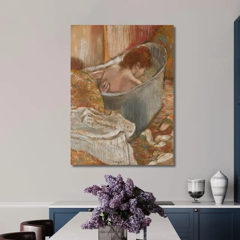 Edgar Degas、エドガー・ドガ、【LE BAIN】 Le Bain (Woman In Her Bathtub) Edgar Degas canvas print