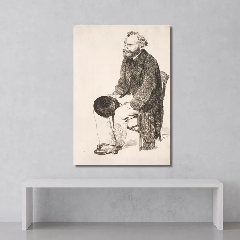 Manet Sentado. Girado A La Izquierda Edgar Degas