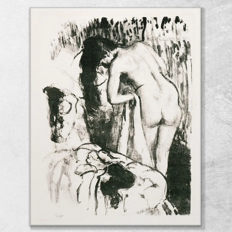 Donna Nuda In Piedi Asciugandosi Edgar Degas