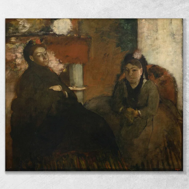 Portrait Of Mme. Lisle And Mme Loubens Edgar Degas
