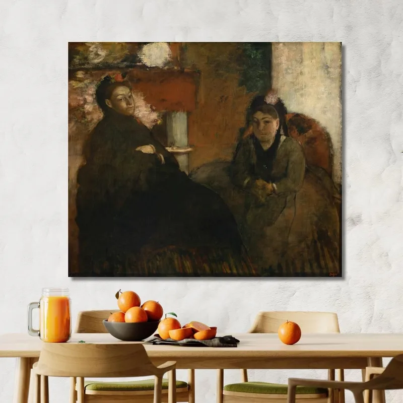 Portrait Of Mme. Lisle And Mme Loubens Edgar Degas