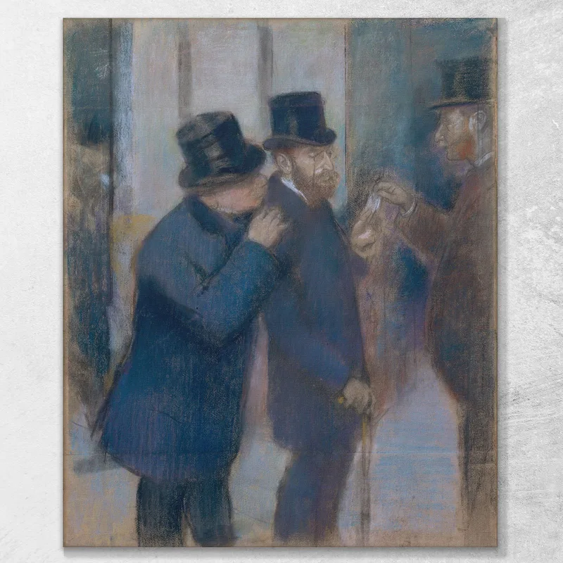 Portraits At The Stock Exchange 2 Edgar Degas
