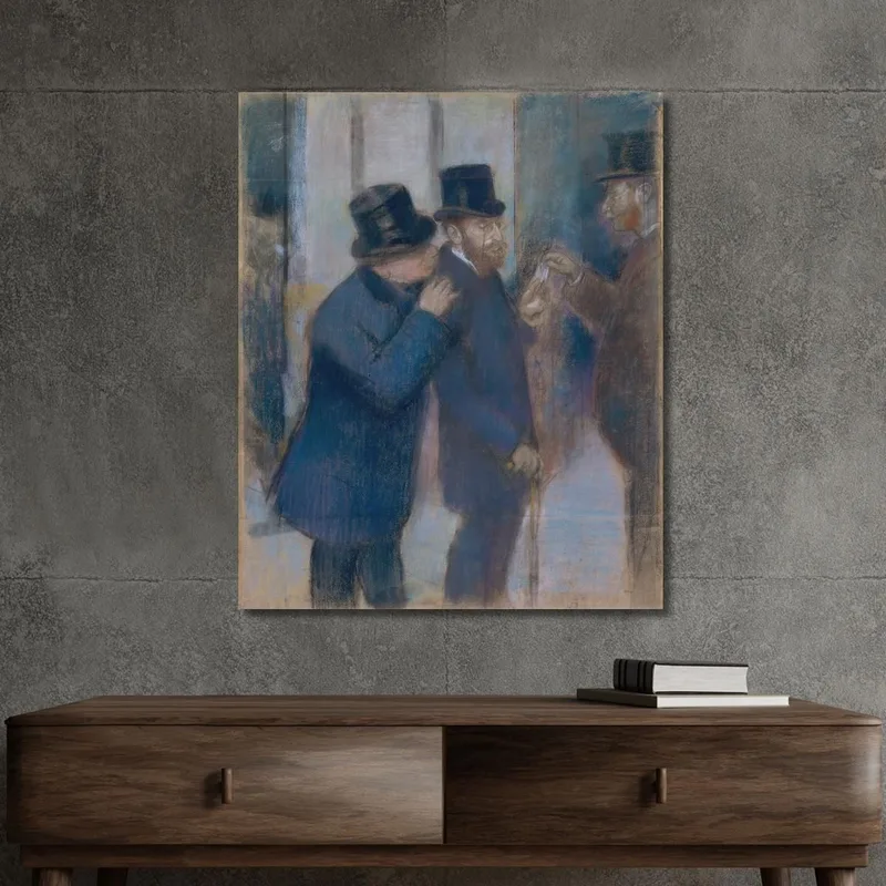 Portraits At The Stock Exchange 2 Edgar Degas