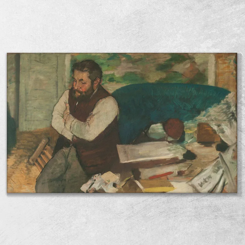 Portrait Of Diego Martelli Edgar Degas