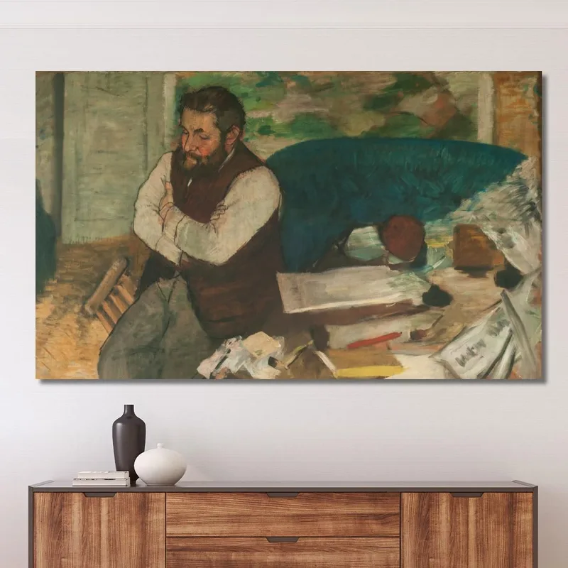 Portrait Of Diego Martelli Edgar Degas