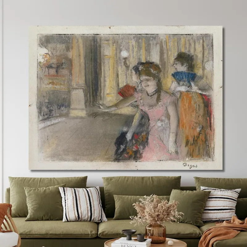Sänger Auf Der Bühne Edgar Degas