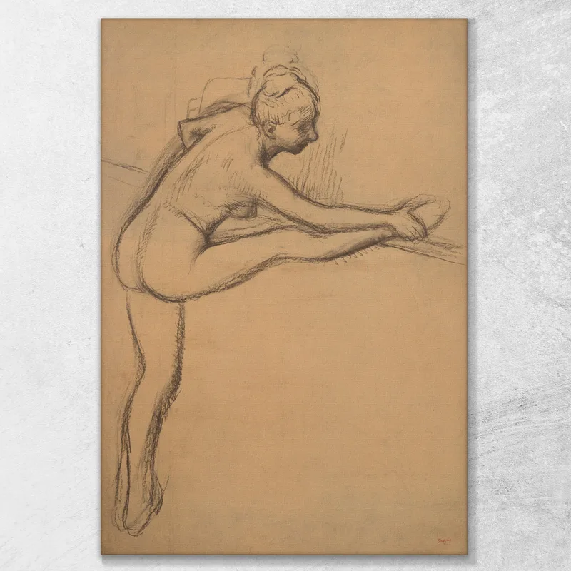Estudio De Un Desnudo (Bailarina En La Barra) Edgar Degas