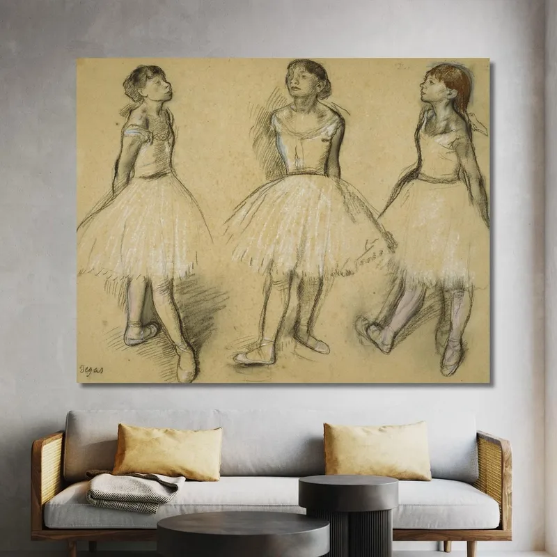 Tres Estudios De Una Bailarina En Cuarta Posición Edgar Degas