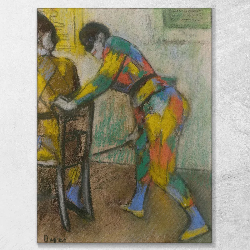 Dos Arlequines Edgar Degas