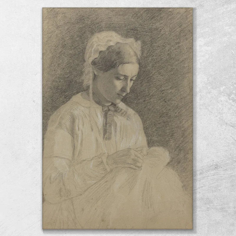 Donna Che Ricama Edgar Degas