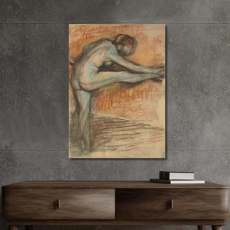 Estudio De Desnudo Para Una Bailarina En La Barra Edgar Degas