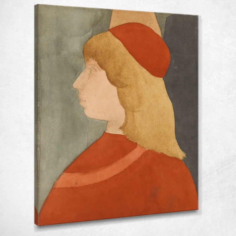 Young Man Seen In Profile Edgar Degas canvas print