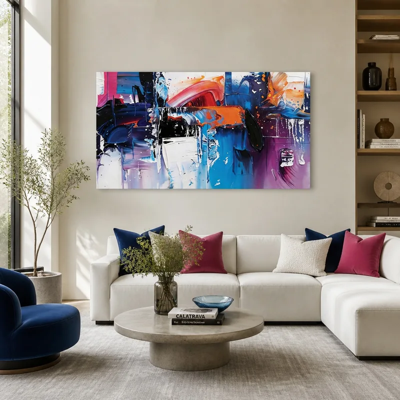 Abstract Color Symphony canvas print