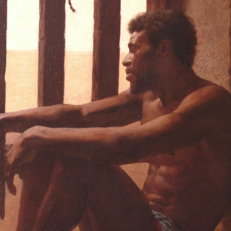A Gladiator In Thought Edmund Blair Leighton