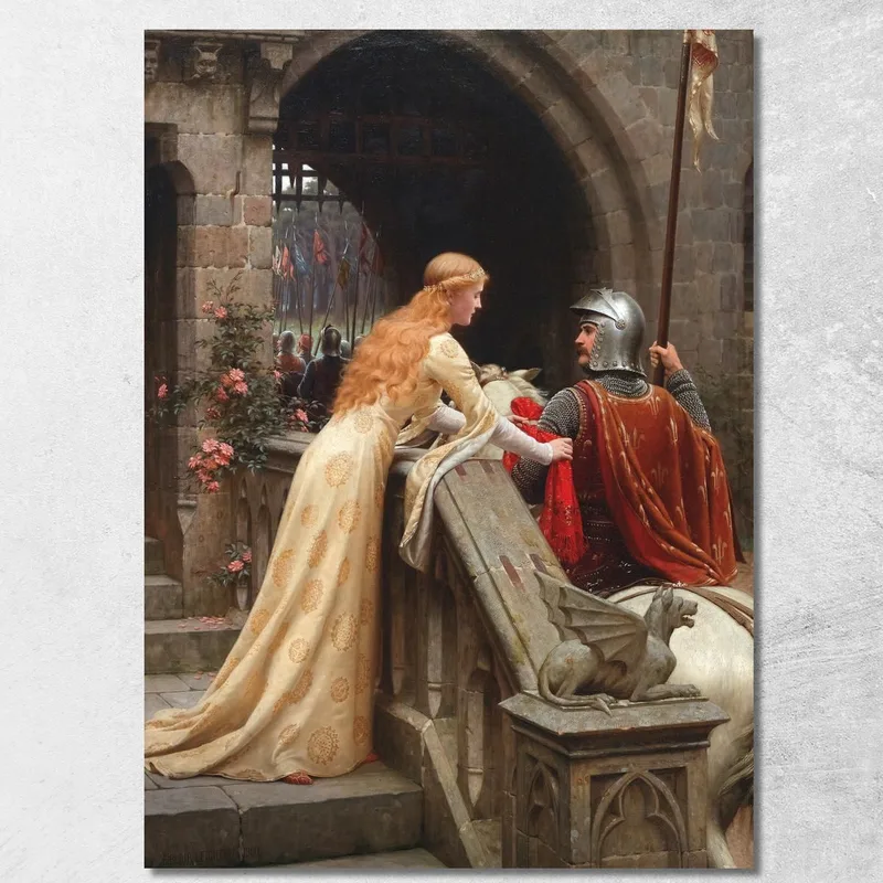Dio Ti Accompagni Edmund Blair Leighton quadro stampa su tela