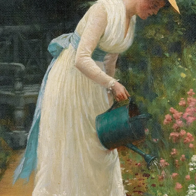 My Lady'S Garden Edmund Blair Leighton