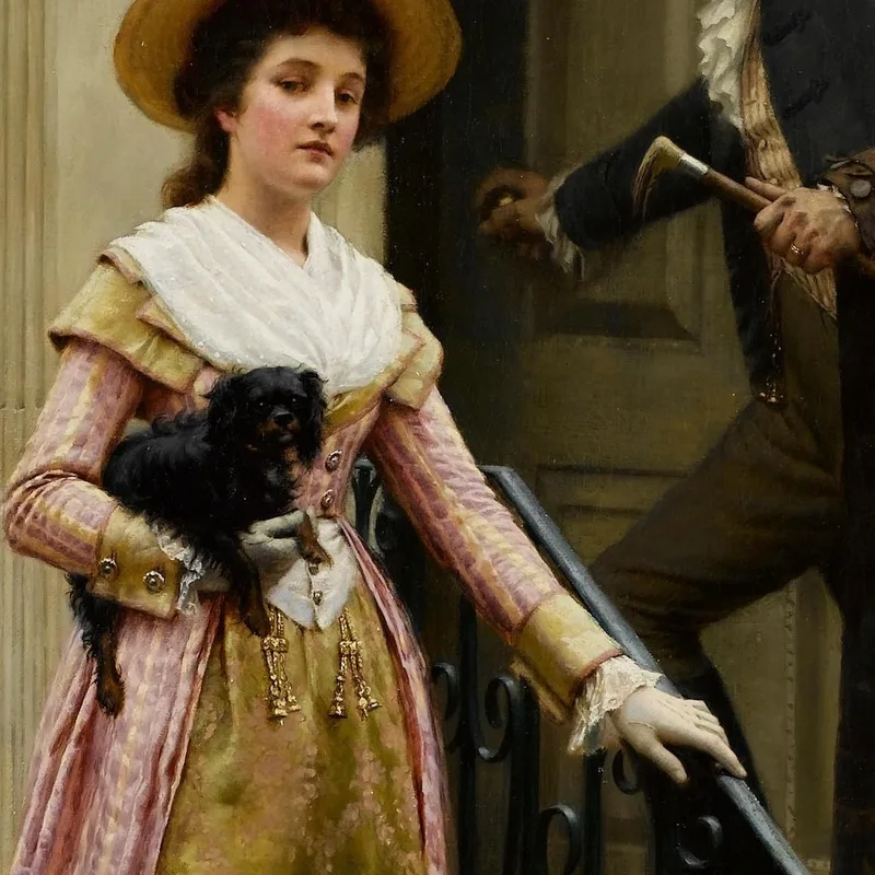 My Next Door Neighbour Edmund Blair Leighton