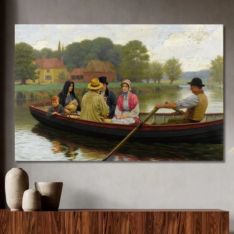 The Ferry Edmund Blair Leighton